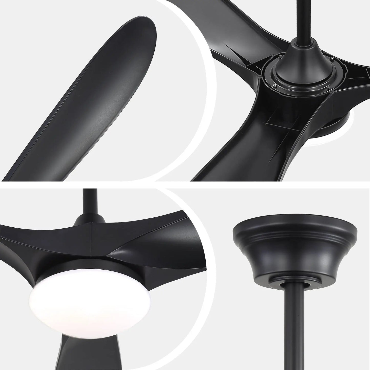 Smart Ceiling Fan With Lights, DC Motor Indoor