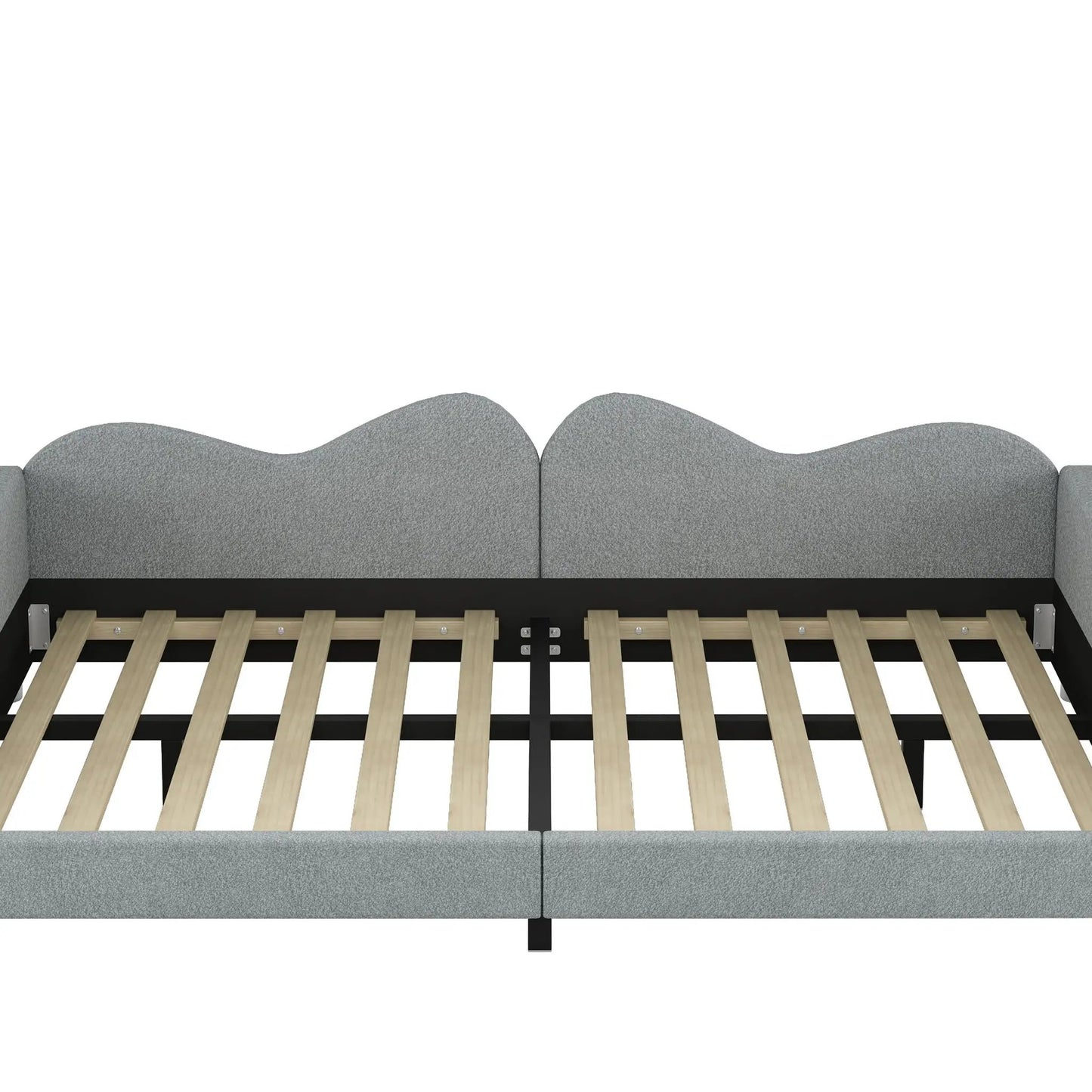 Upholstered Daybed With Sherpa Fabric Sofabed