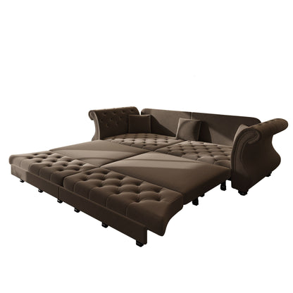 Oversized Chesterfield Sofa and a Pull Out Bed