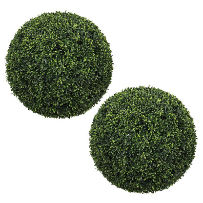 Artificial Green Topiary Balls and Garden Decor