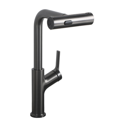Stainless Steel Kitchen Sink with Pull Faucet