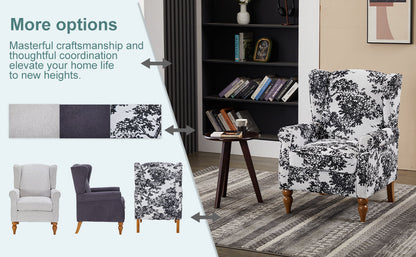 Coffee Table & Armchair Set by HouseOfZazla floral armchair with wooden legs and round table on Tampa Home & Garden Store