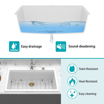 Quartz Composite Workstation Kitchen Sink