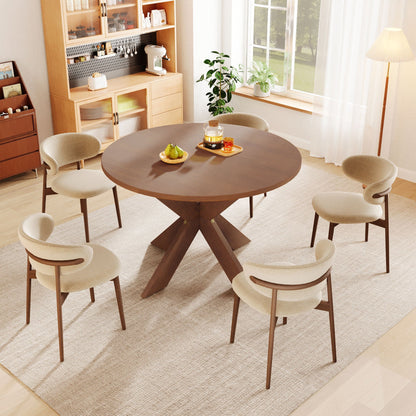 Classic Round Cherry Kitchen and Dining Table
