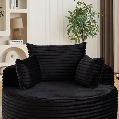Modern single sofa with a backrest pillow