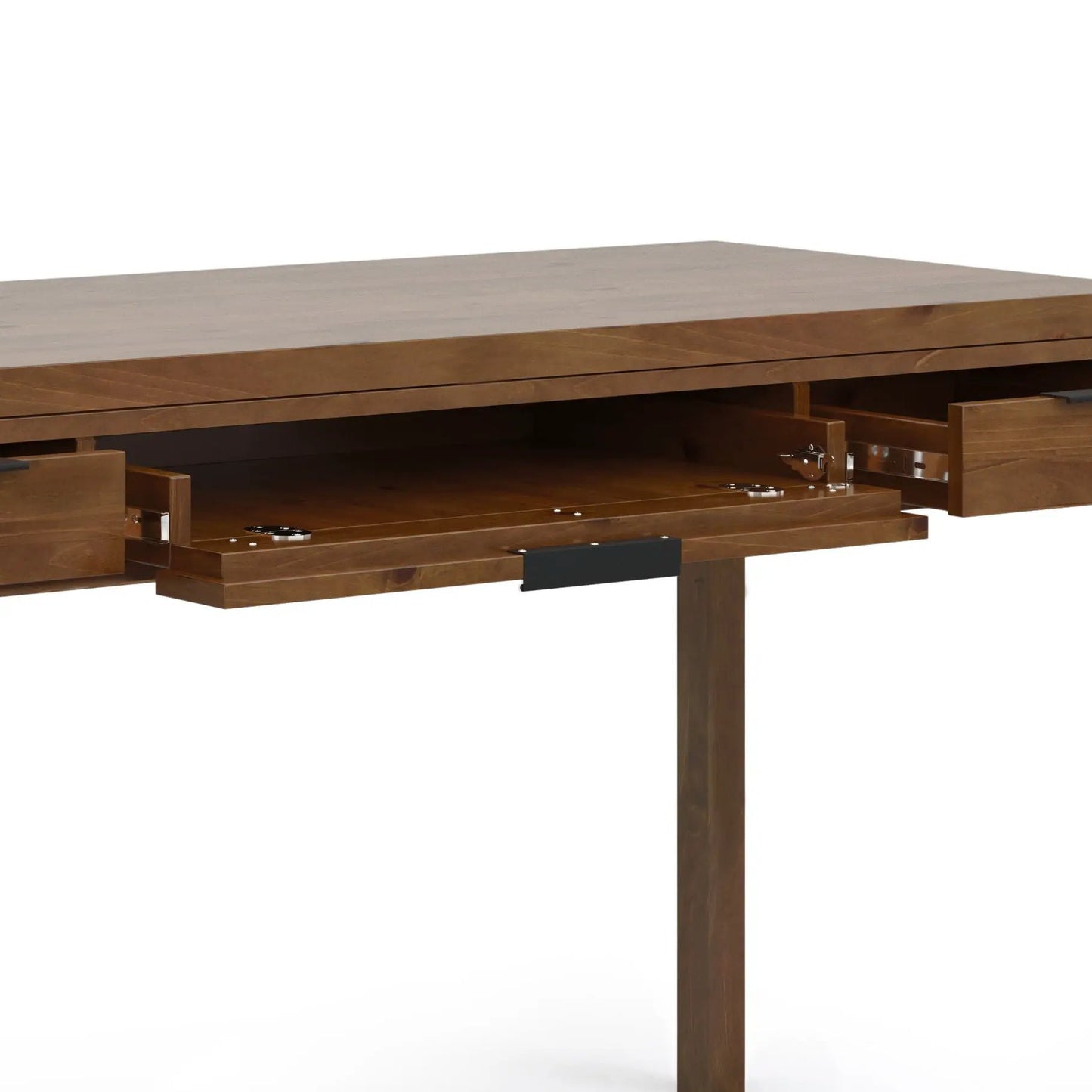 Hollander Handcrafted Desk by Unique Piece Furniture in warm wood with metal drawer slides on Tampa Home & Garden Store