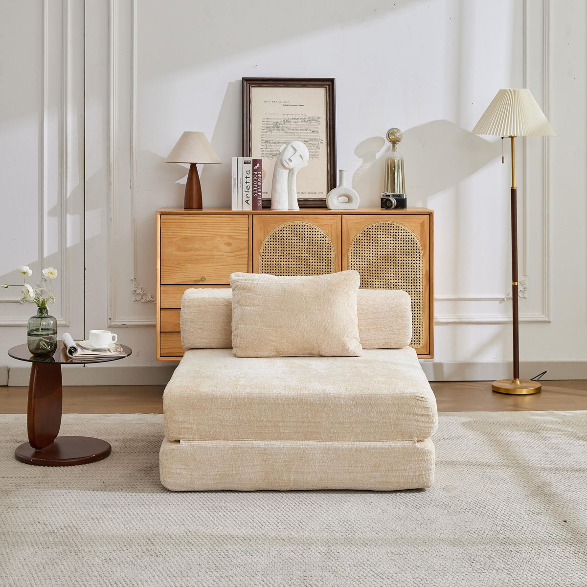 Convertible Floor Sofa Bed and Living Room