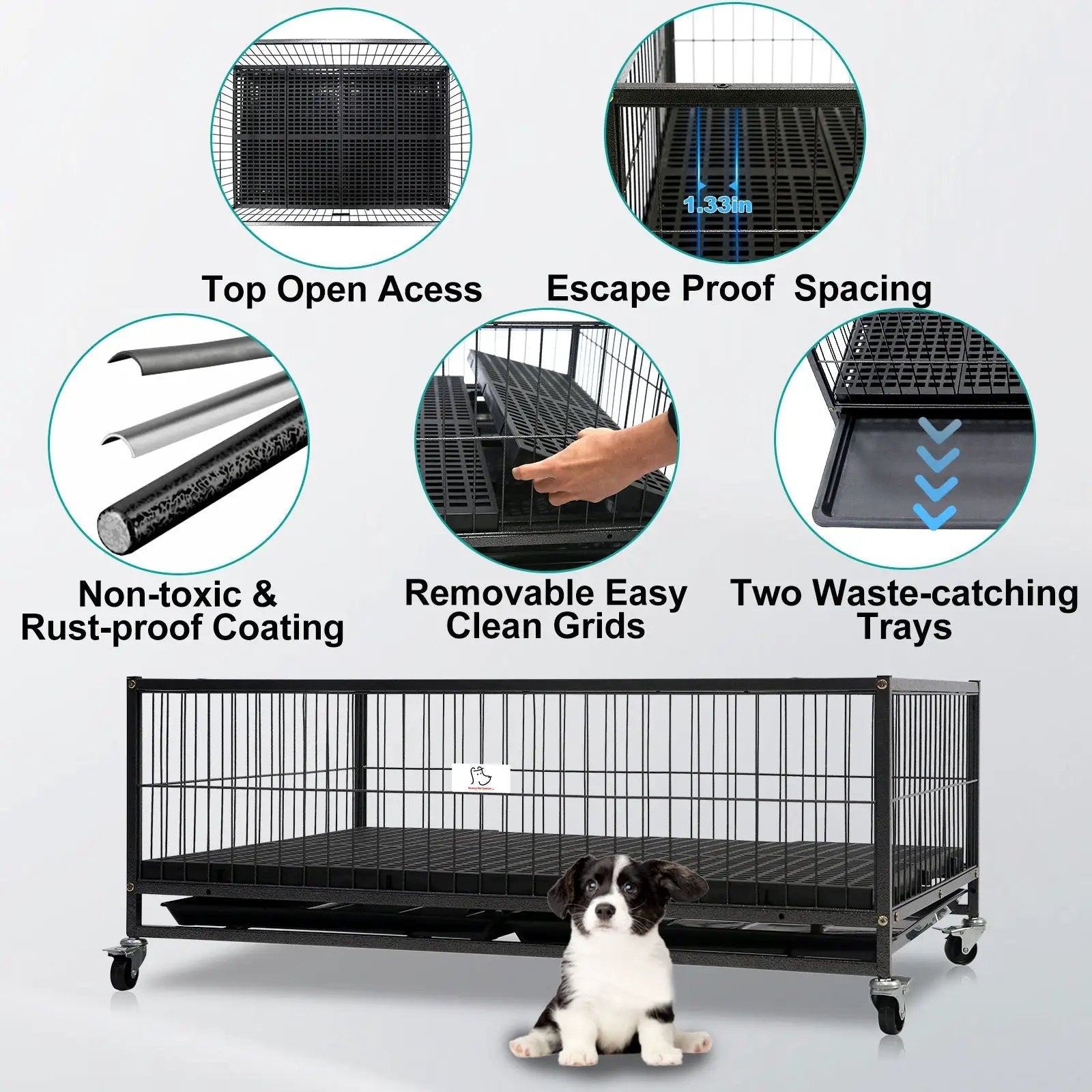 43" Metal Dog Whelping Box WHLP01 - Tampa Home & Garden Store