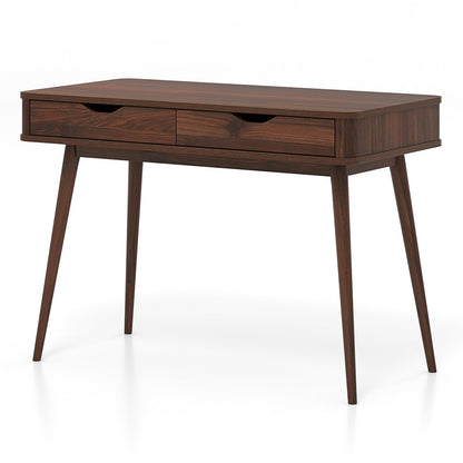 43.5 Inch Computer Desk with 2 Drawers for Small Spaces - Tampa Home & Garden Store
