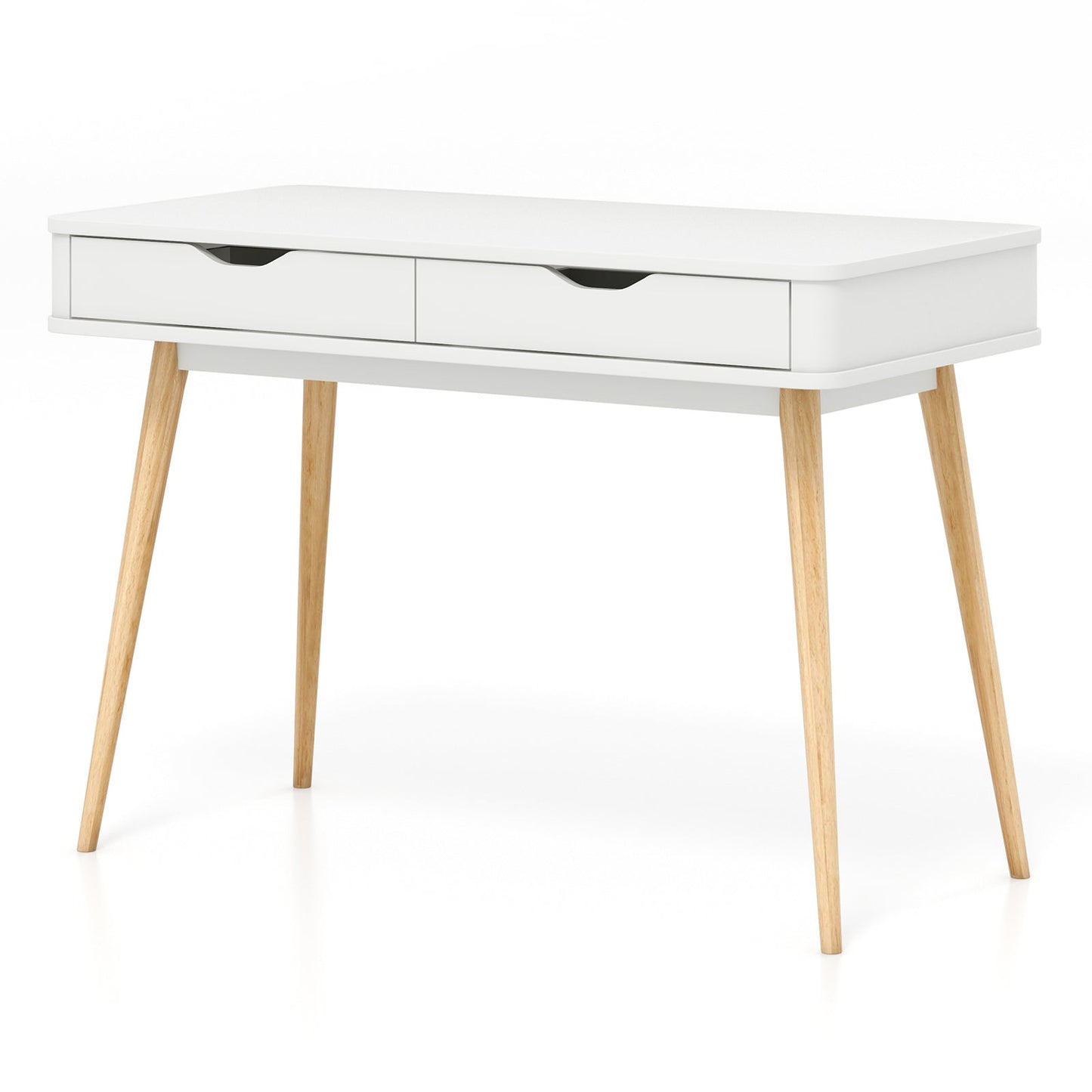 43.5 Inch Computer Desk with 2 Drawers for Small Spaces - Tampa Home & Garden Store