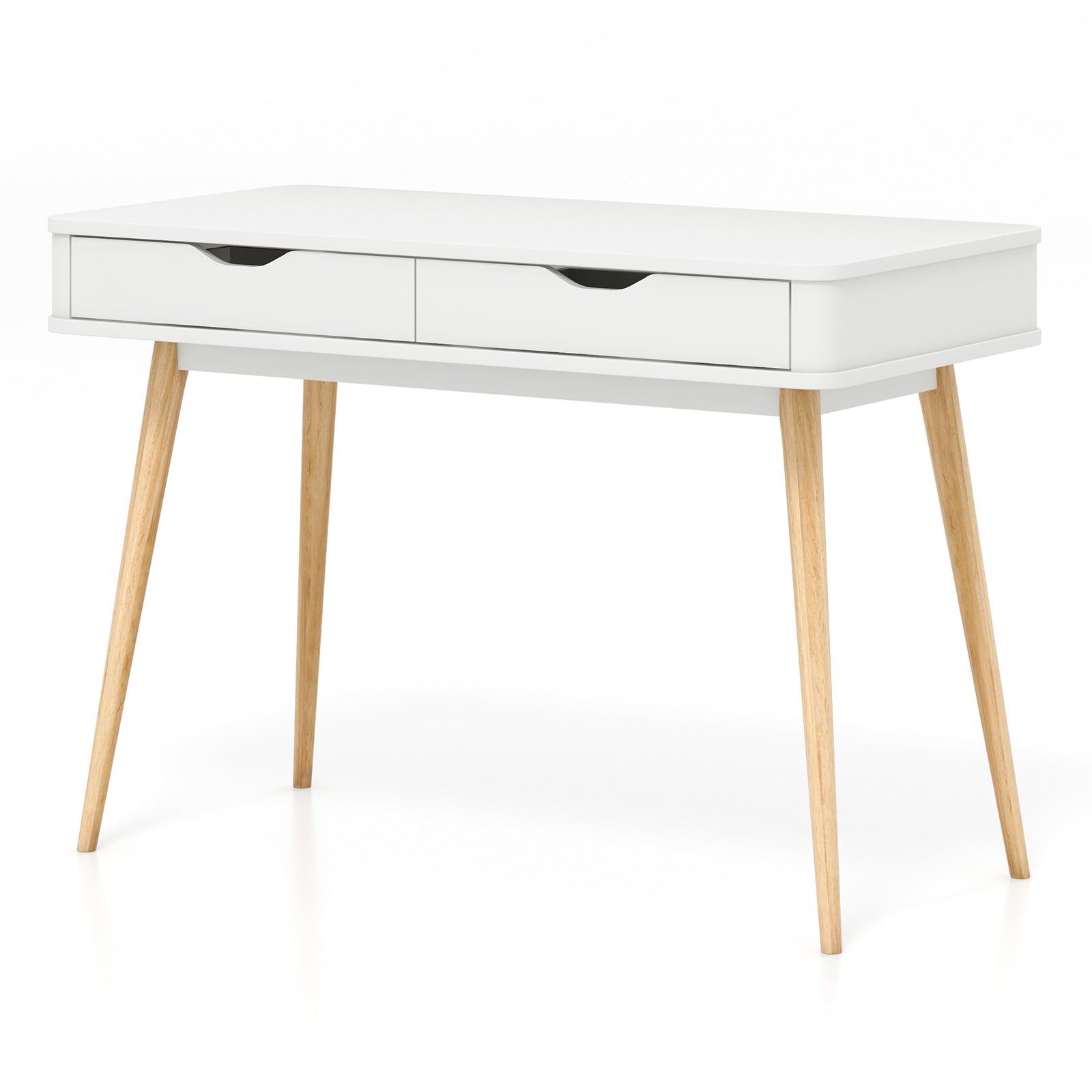 43.5 Inch Computer Desk with 2 Drawers for Small Spaces - Tampa Home & Garden Store