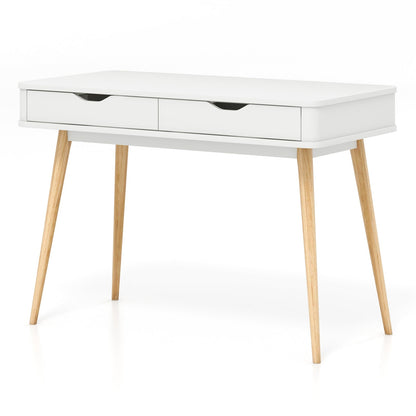43.5 Inch Computer Desk with 2 Drawers for Small Spaces - Tampa Home & Garden Store