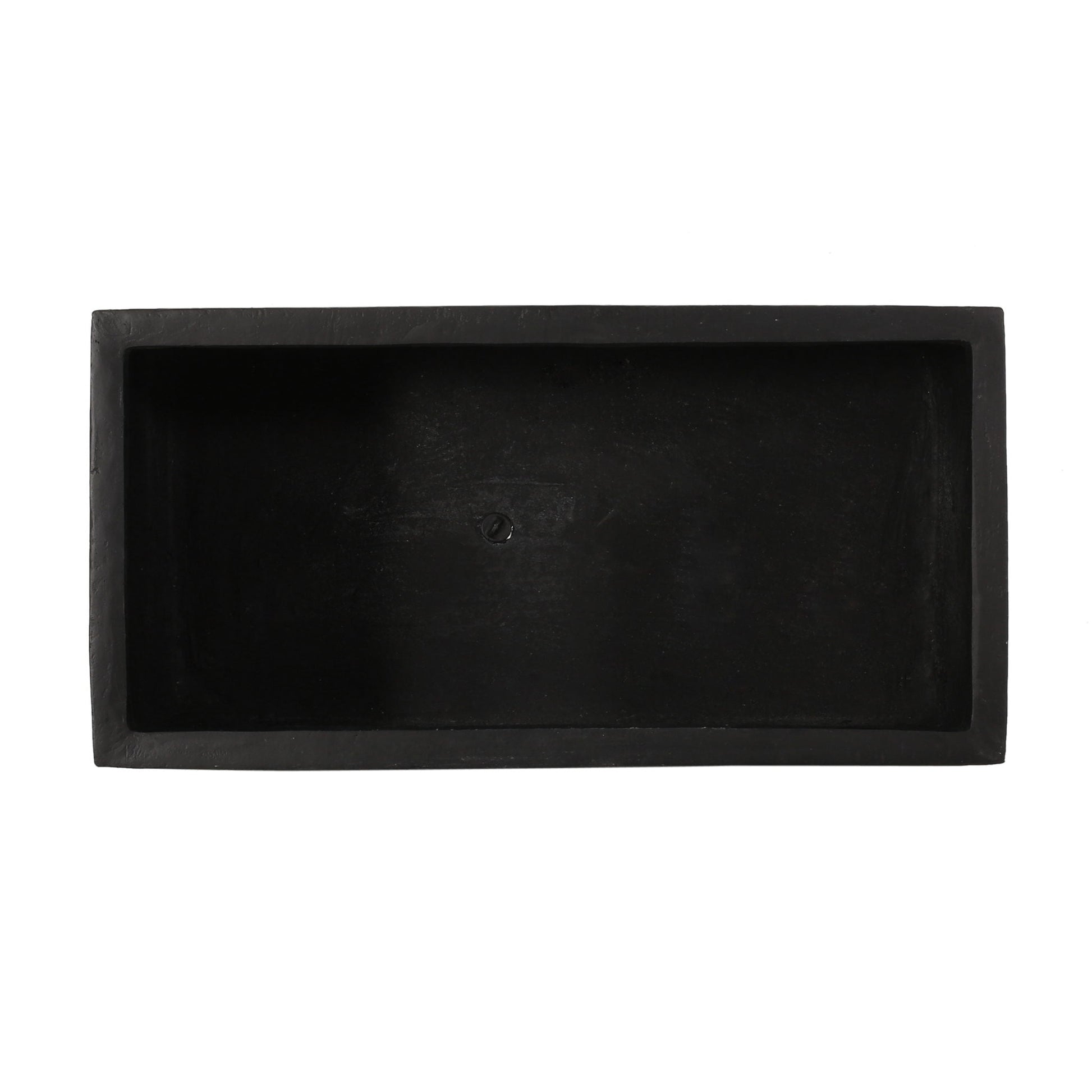 Modern Outdoor Planter black rectangular planter by HouseOfZazla with textured finish on Tampa Home & Garden Store