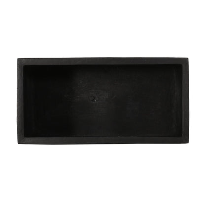 Modern Outdoor Planter black rectangular planter by HouseOfZazla with textured finish on Tampa Home & Garden Store