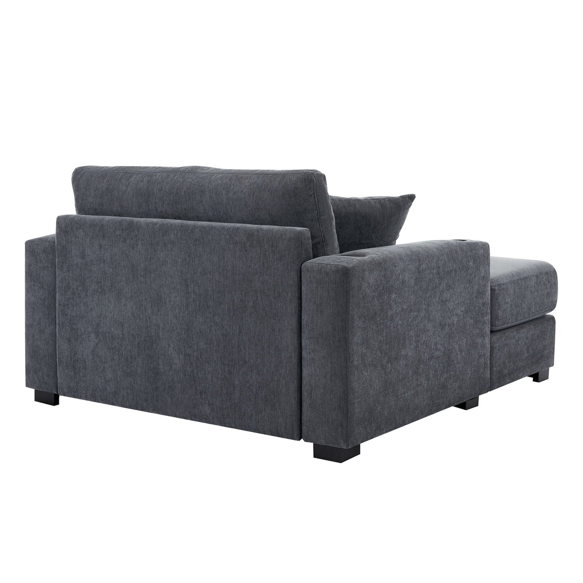 Modern Oversized Chaise Lounger and Pillow
