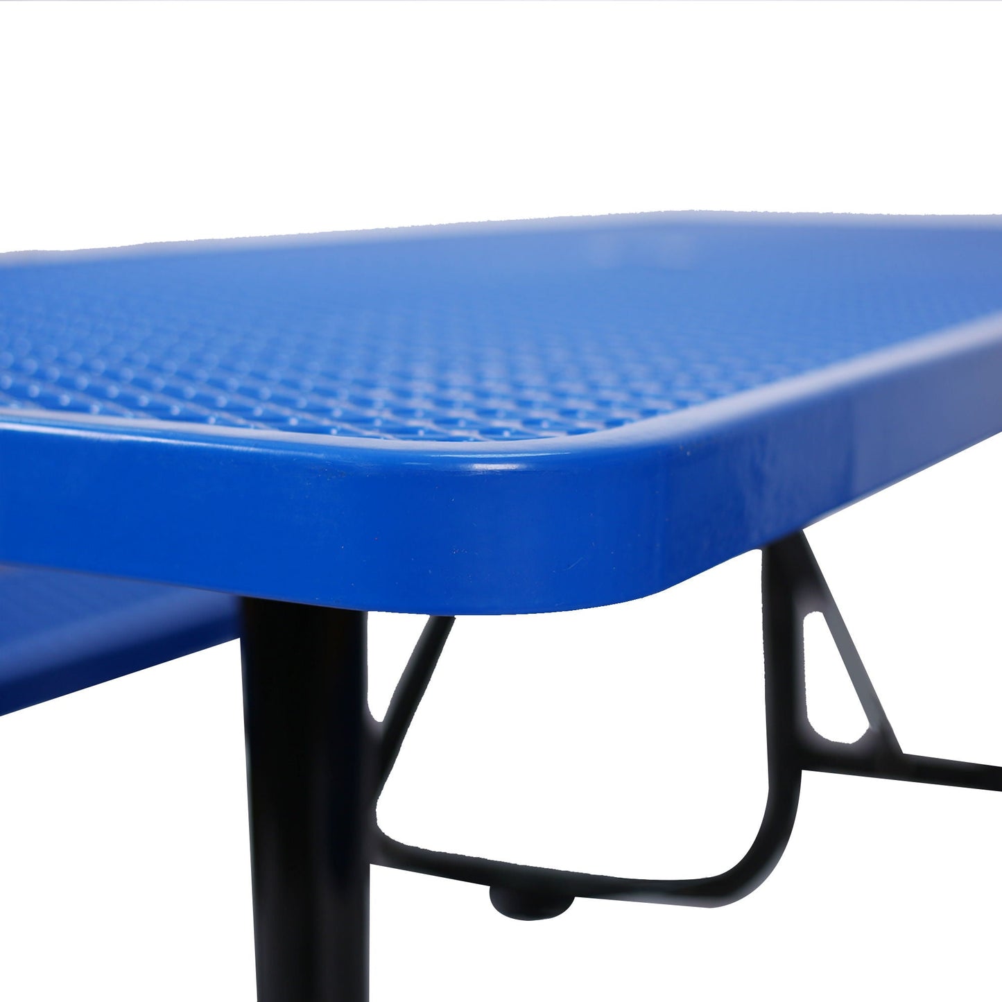 Sturdy Steel Picnic Table With Umbrella Pole