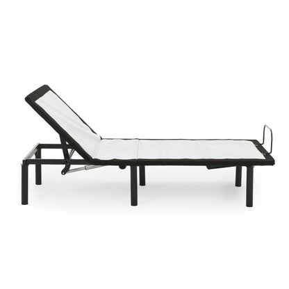 Model H adjustable base full-size metal bed frame grey by HouseOfZazla on Tampa Home & Garden Store