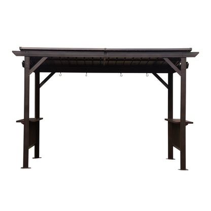 a Galvanized Steel Hardtop Grill Gazebo Stand
