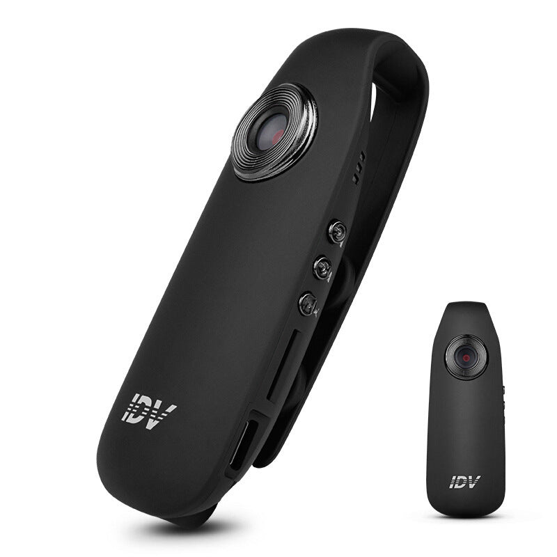 Compact wearable mini video camera with one-click recording, black IDV, 2 pcs on Tampa Home & Garden Store