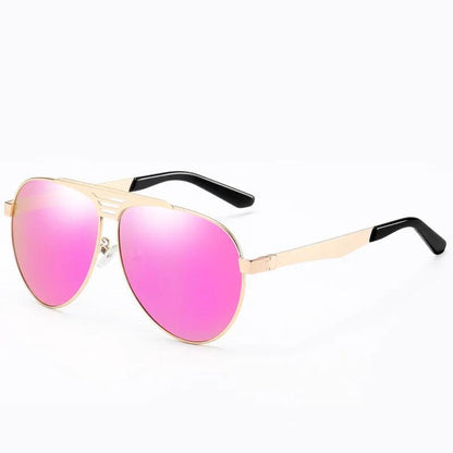 Polarized UV protection glasses aviator pink mirrored lenses gold frame by FLIPSTYLEZLLC on Tampa Home & Garden Store