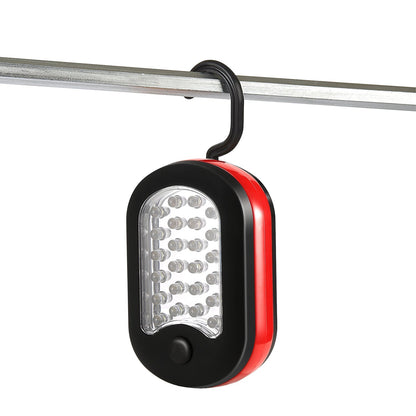 GemGear compact work light with 27 LEDs, red/black, hanging hook for camping on Tampa Home & Garden Store