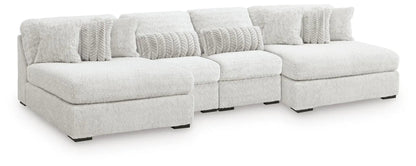 Cuddle Plush Sectional beige boucle sofa by Unique Piece Furniture stationary on Tampa Home & Garden Store