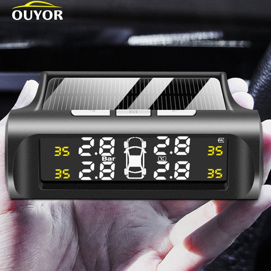 Smart Car TPMS Tire Pressure Monitor Solar Power