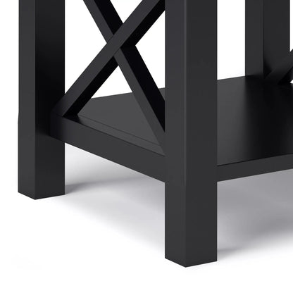 Kitchener Handcrafted Console Table in black metal with X-brace by Unique Piece Furniture on Tampa Home & Garden Store
