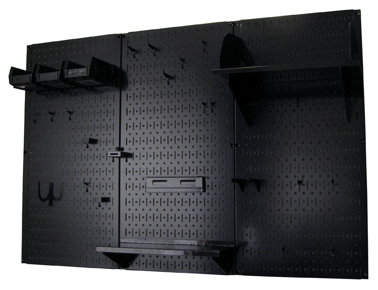 A Durable Metal Pegboard Wall Rack and Shelf