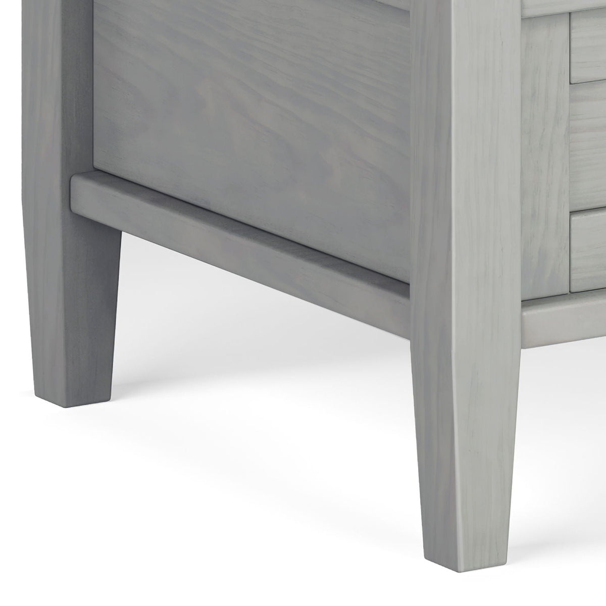 Warm Shaker Coffee Table with Drawer and Shelf in light gray wood finish by HouseOfZazla on Tampa Home & Garden Store