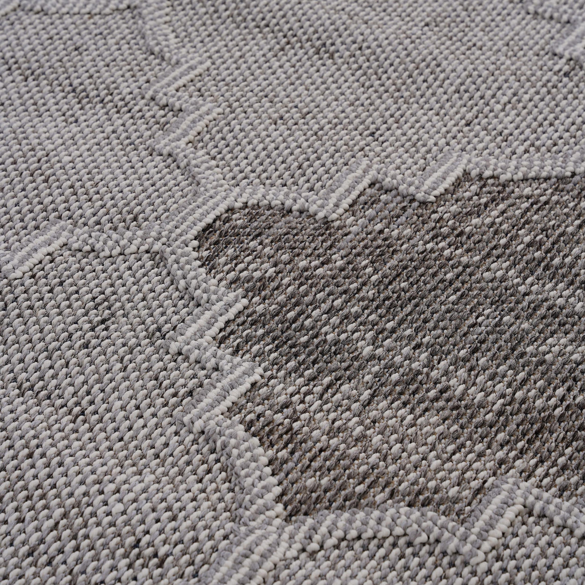 Guros Area Rug gray stain-resistant weave with textured loop pile on Tampa Home & Garden Store