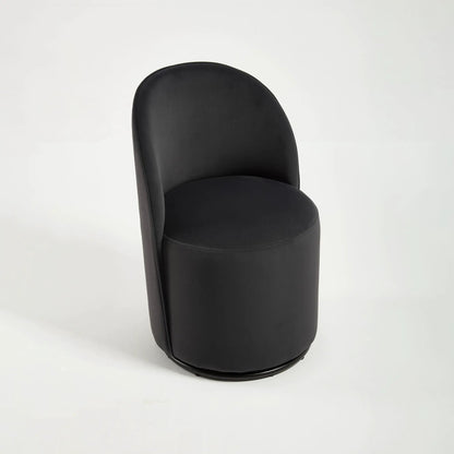 360 Degree Swivel Armless Dining Barrel Chair black faux leather by Unique Piece Furniture on Tampa Home & Garden Store