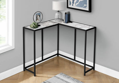 Corner Console Table With L Shaped Design
