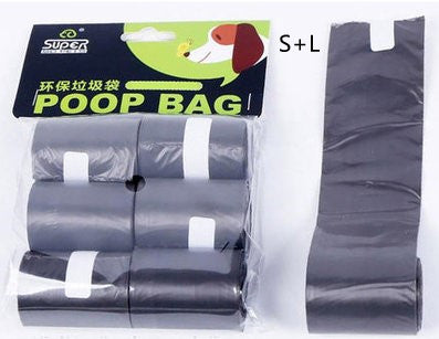Pet Zen foldable dog pooper scooper with 4 rolls of gray biodegradable poop bags for travel on Tampa Home & Garden Store