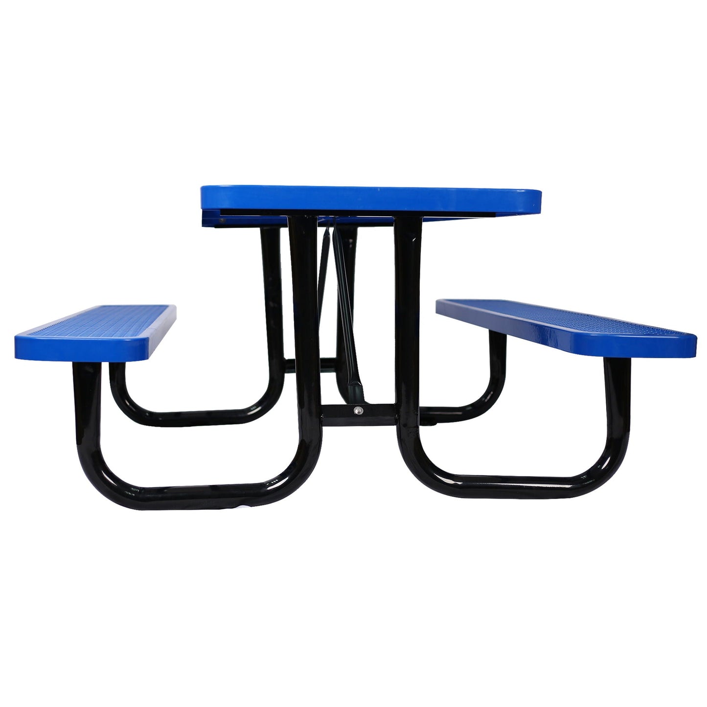 Sturdy Steel Picnic Table With Umbrella Pole