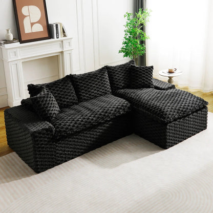 Modular Sofa, Convertible Twin Seat with Chaise
