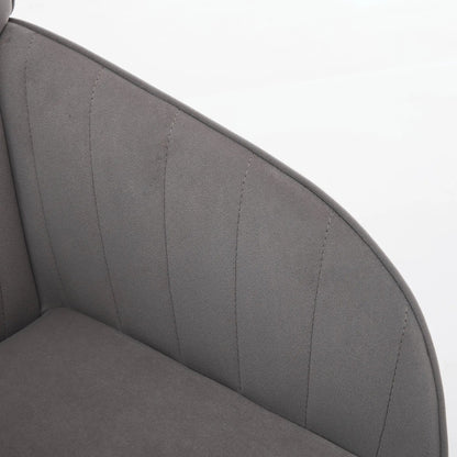 Adjustable Ergonomic Swivel Office Chair gray fabric with stitched panels Unique Piece Furniture on Tampa Home & Garden Store