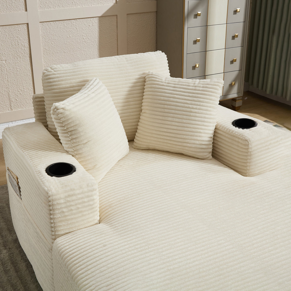 Quality Corduroy Chaise and a Relaxing Home Sofa