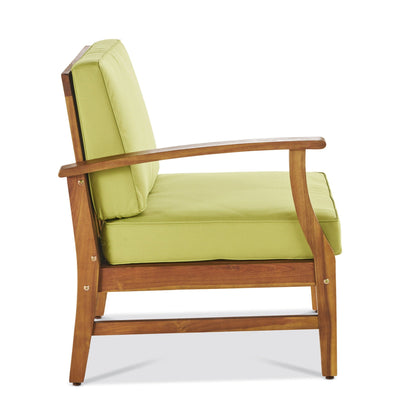 the Perla Acacia Wood Patio Armchair for Outdoors