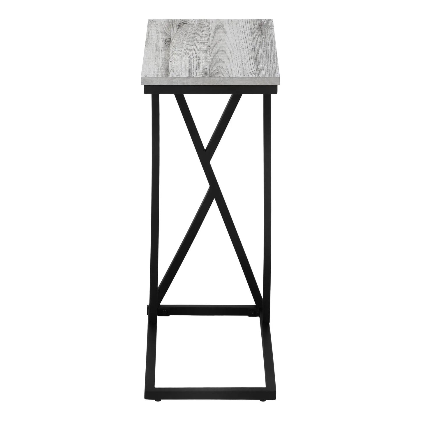 C Shaped Accent Table with Contemporary Design