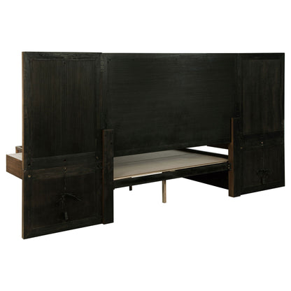 Moraga Wall Panel Storage Bed with Nightstands