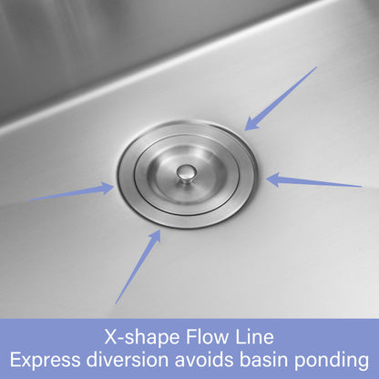 Modern Deep Single Bowl and Stainless Steel Sink