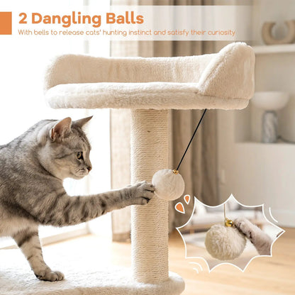 Cat Tree with Condo and Scratching Posts