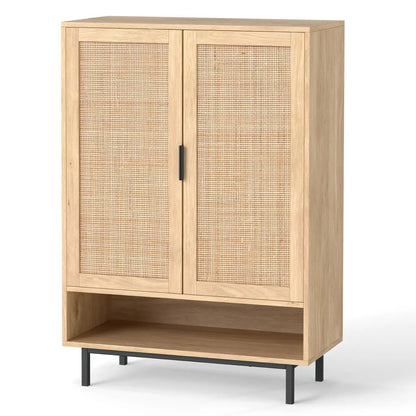 Six-Tier Tall Shoe Cabinet With Double Doors
