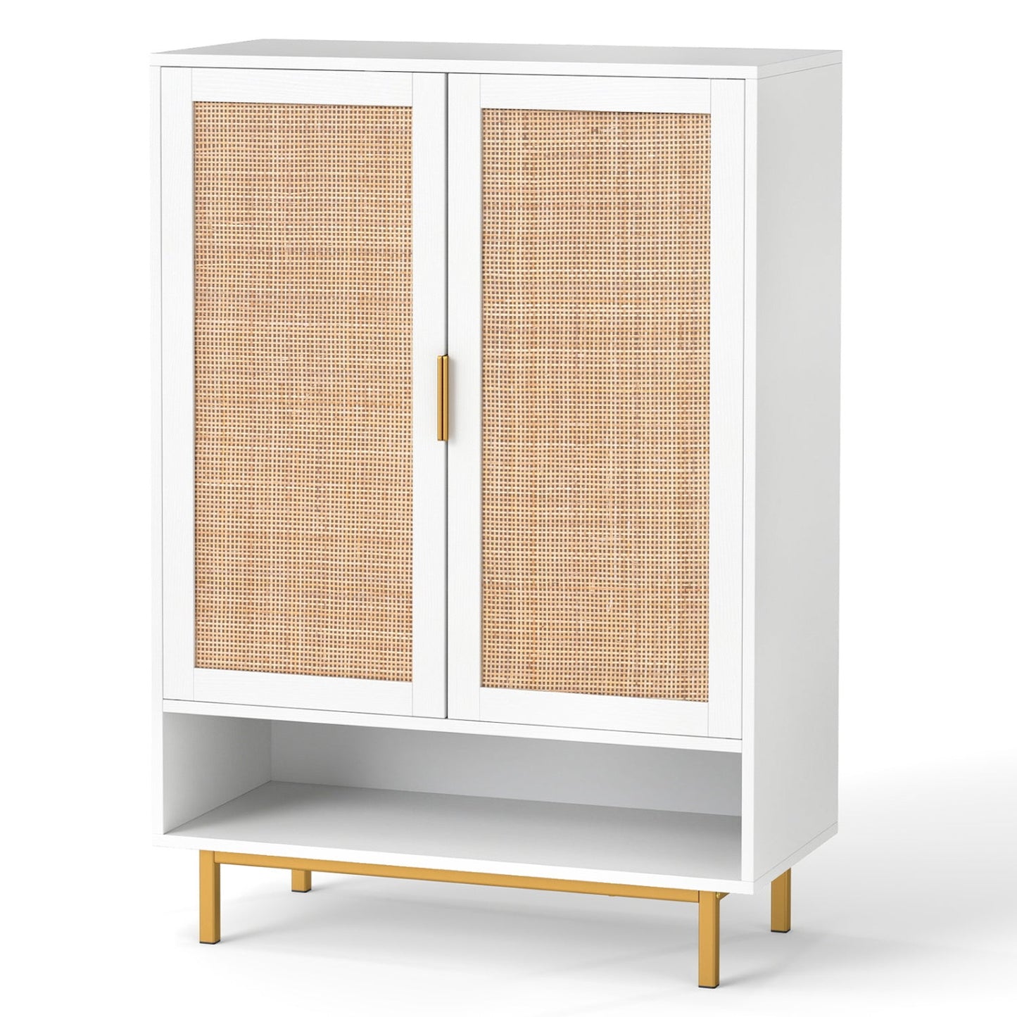 Six-Tier Tall Shoe Cabinet With Double Doors