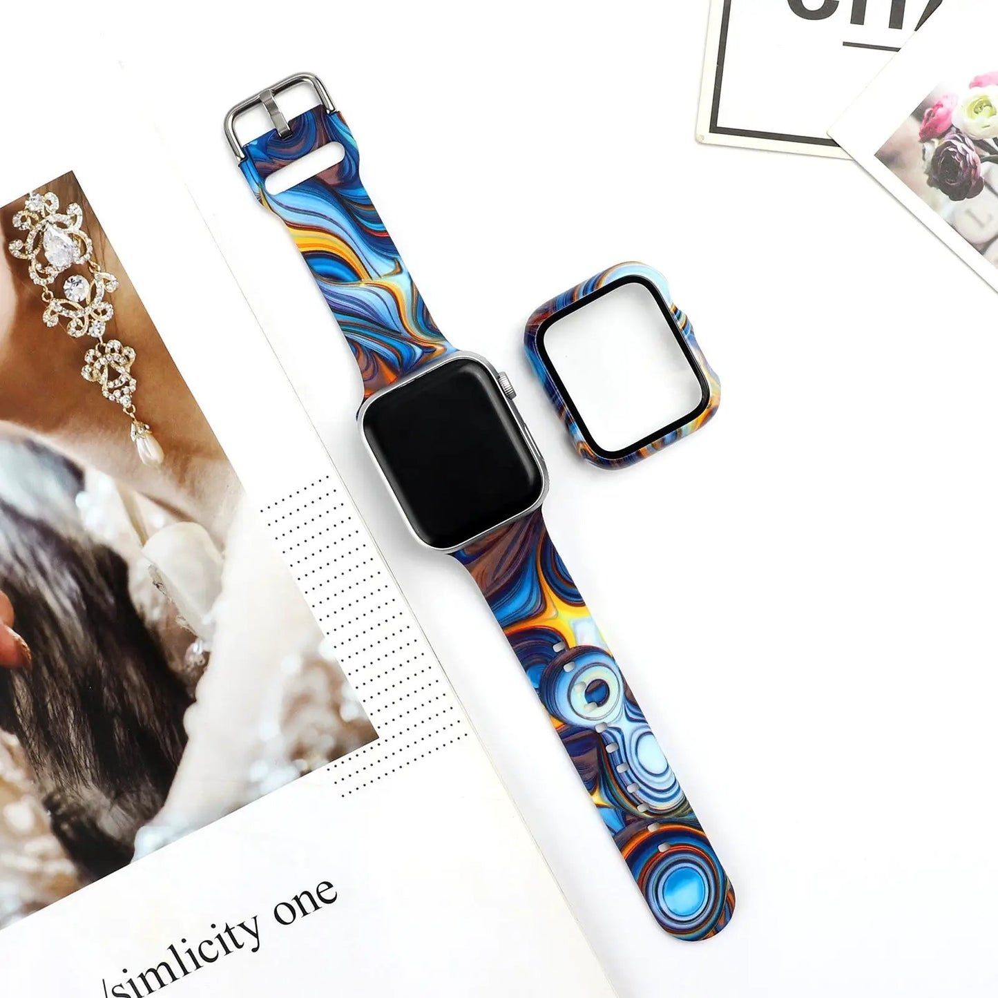 Trendy Silicone Watch Strap for Apple Watch