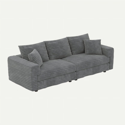 Convertible Sofa With Deep Seat and Pillows