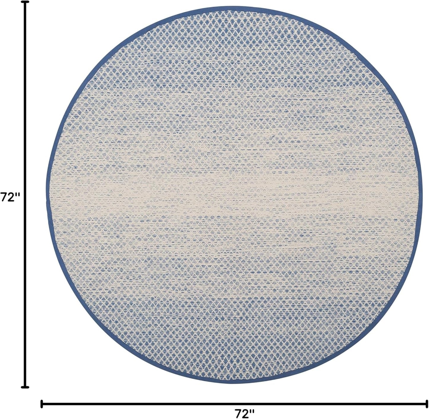 🧵 Safavieh Montauk Handmade Cotton Area Rug – 6' Round, Eco-Friendly Hand-Woven Flatweave, Transitional Pattern in Vibrant Colors – Soft & Durable, 100% Natural Cotton