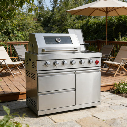 Deluxe 6 Burner Stainless Steel Outdoor Grill