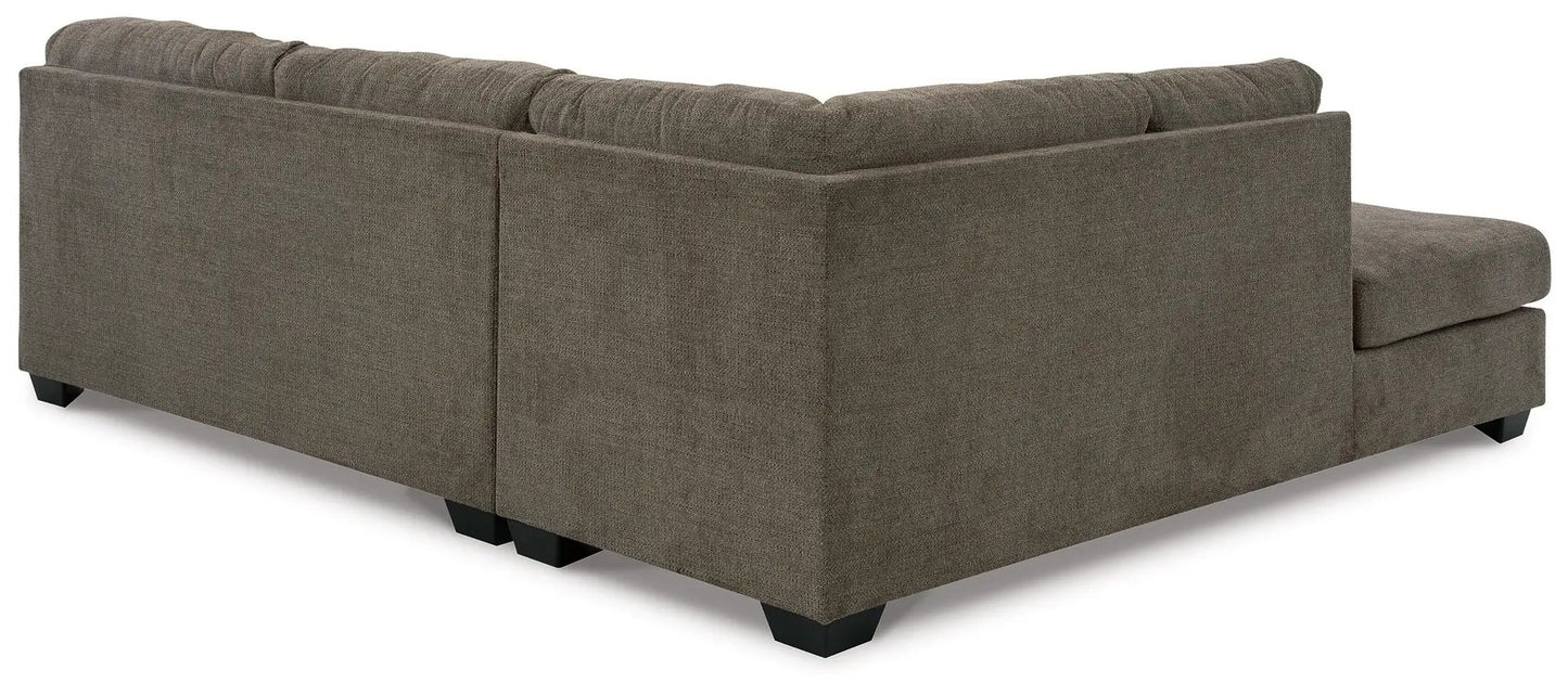 Mahoney stationary sectional taupe fabric by Unique Piece Furniture, L-shaped with chaise on Tampa Home & Garden Store